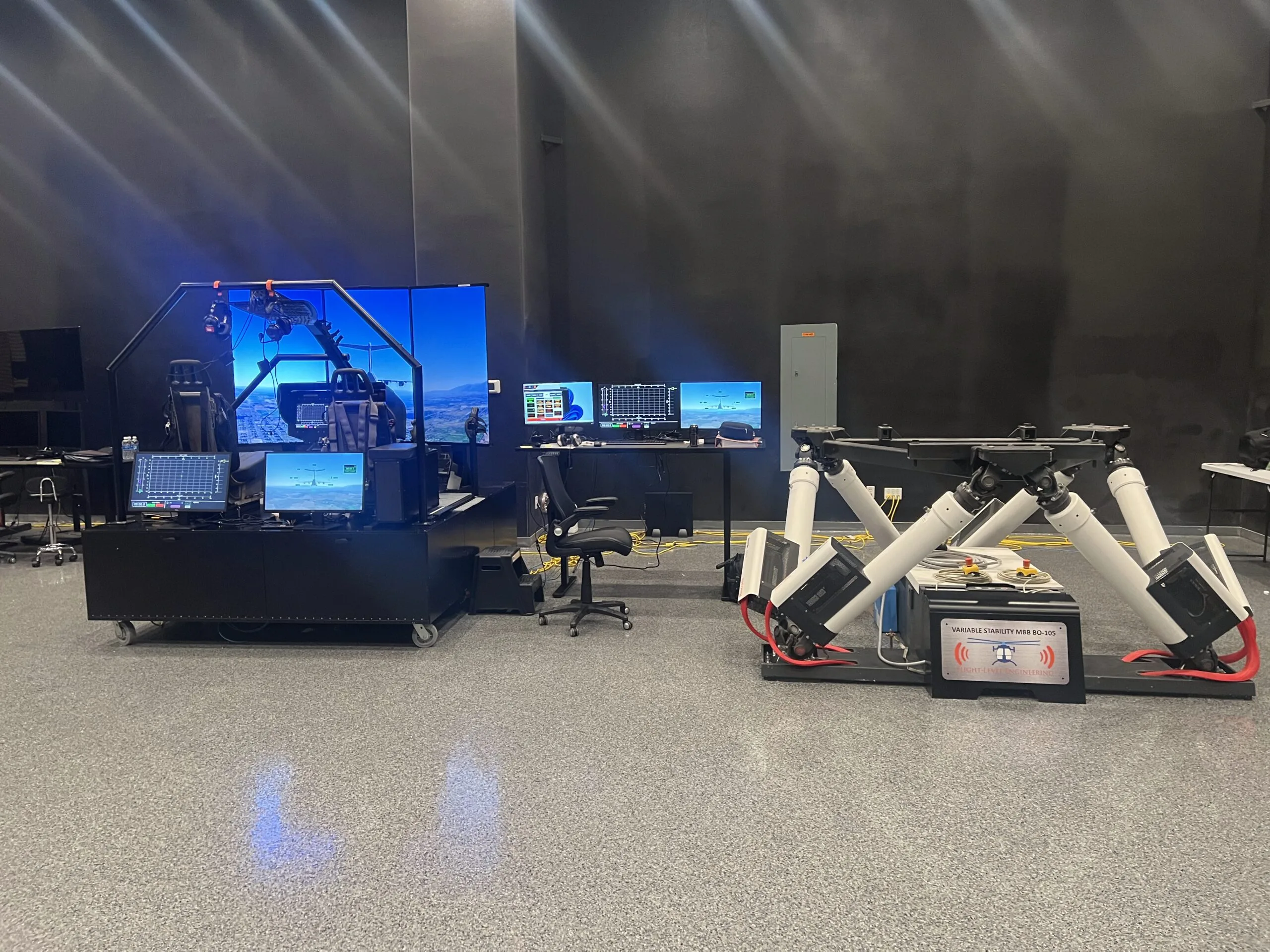 Variable Stability Simulation (VSS) Ground Simulator Integration for Test Pilot Schools | Flight Level Engineering